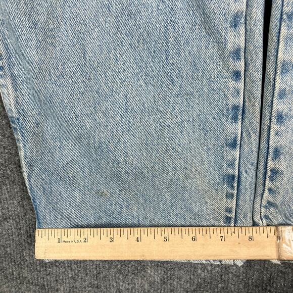 Wrangler Mens Jeans Size 34x29 Light Wash Regular Fit Straight Leg Denim Baggy - Picture 4 of 10